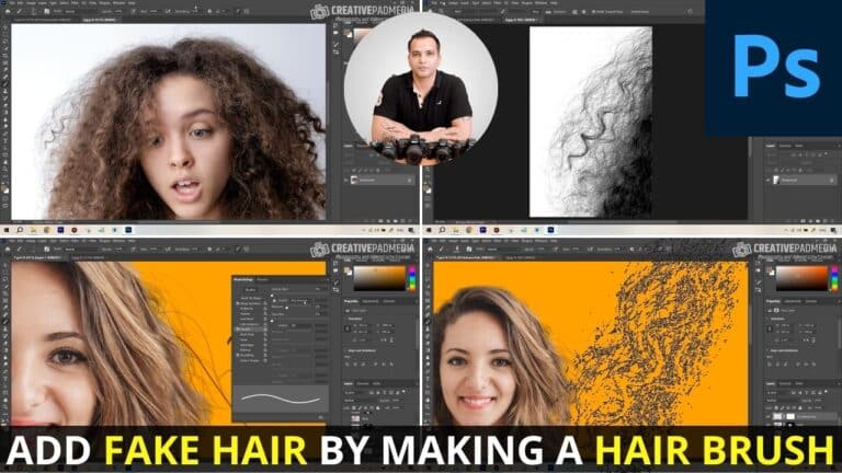 How to Add Fake Hair in Photoshop by Making a Hair Brush
