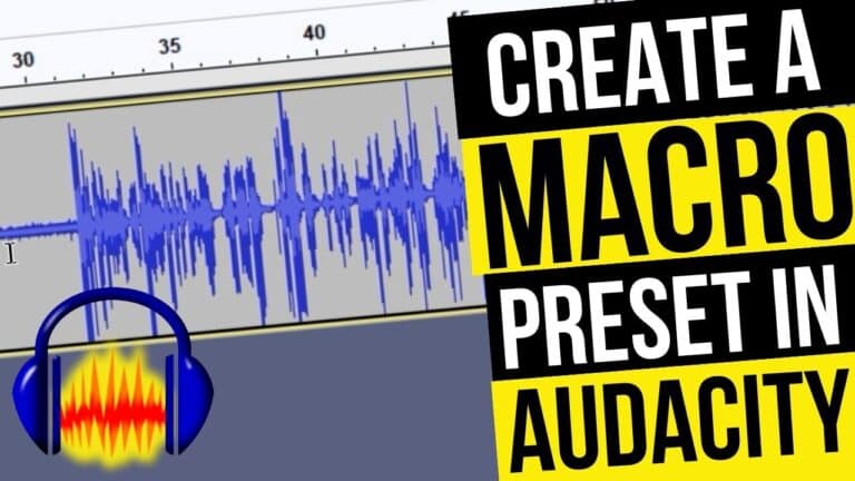 How to Create a Macro (Preset) in Audacity For One Click Audio Editing