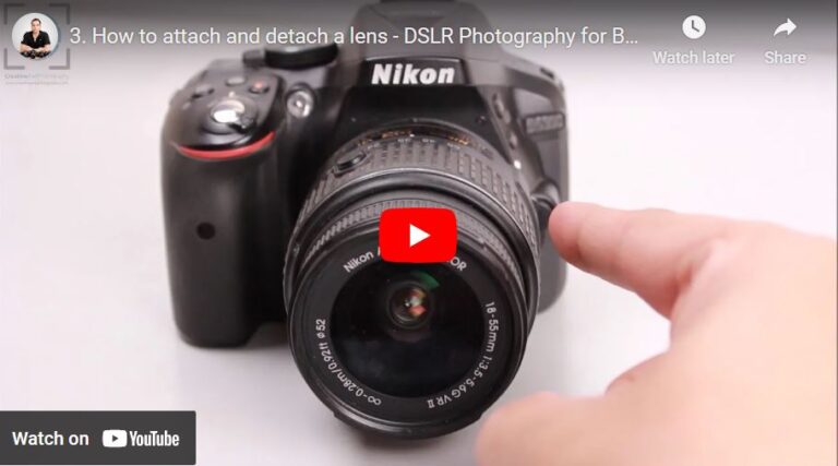 Photography 101 – How to Attach a Lens to a DSLR Camera