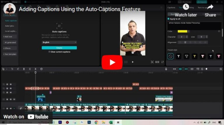 How to Add Auto Captions in Capcut – Beginners Tutorial