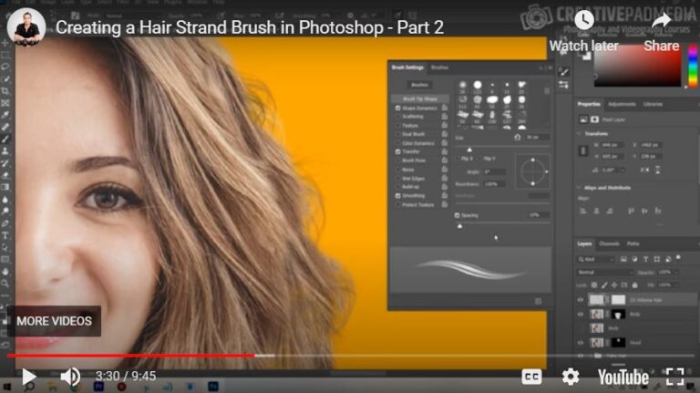 How to Create Hair Strand Brush in Photoshop? – Beginners Tutorial