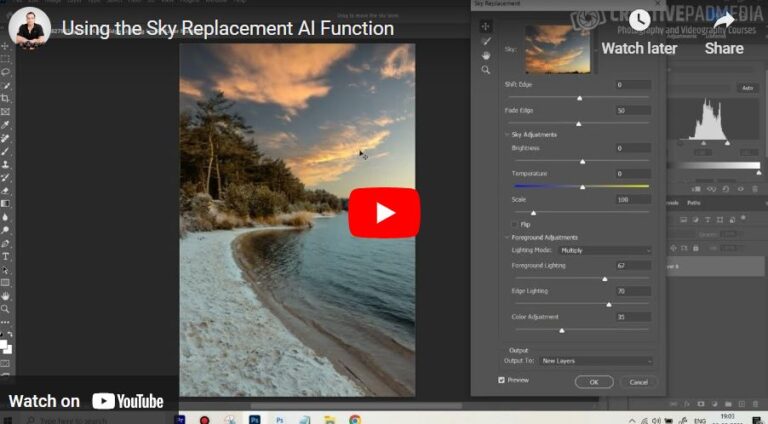 How to Use the AI Sky Replacement Tool in Photoshop? – Beginners Tutorial