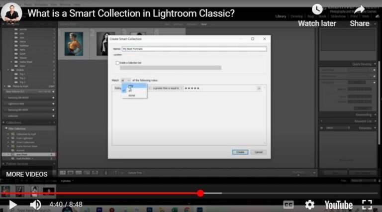 What is a Smart Collection in Lightroom Classic? – Beginners Tutorial